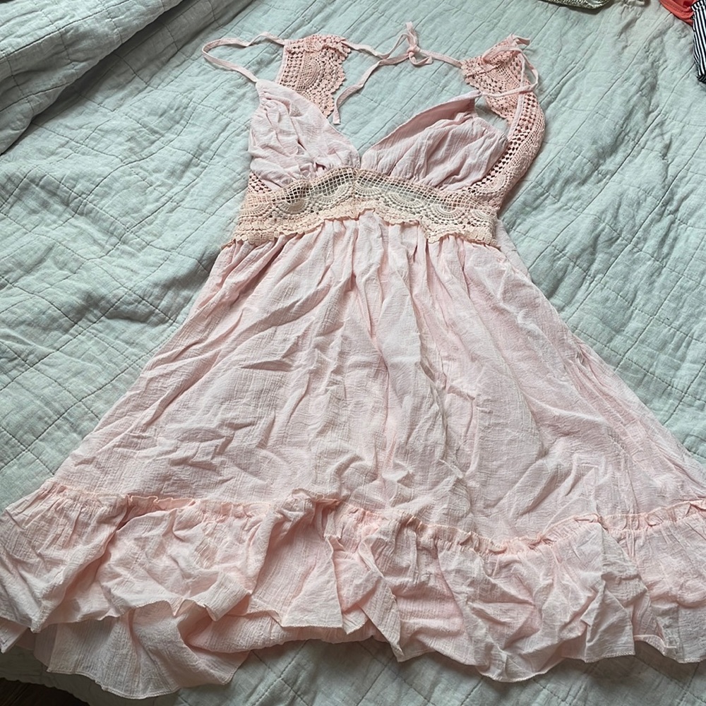 Light pink lace dress new with tags